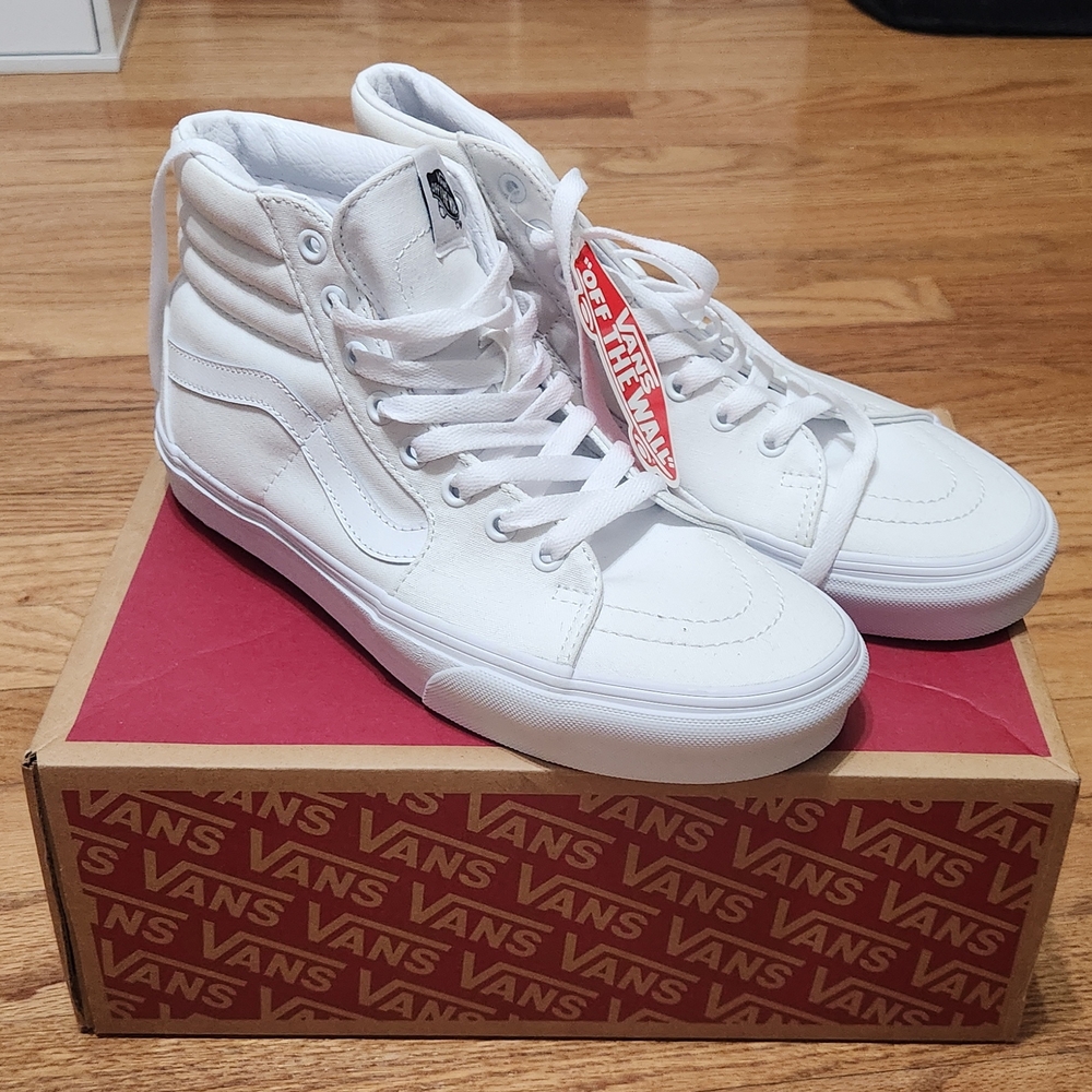 Vans White High-Top Sneakers